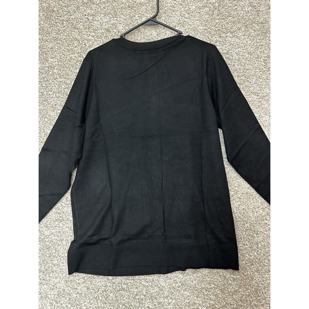 Lane Bryant Black Button Up Cardigan Sweater Size 14/16 - Picture 5 of 7